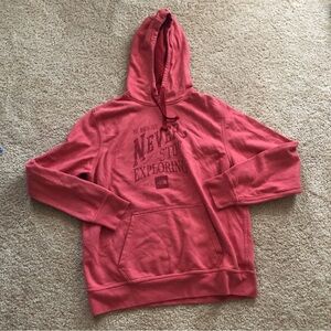 North Face Men's Never Stop Exploring Hoodie Size large drawstring cotton blend